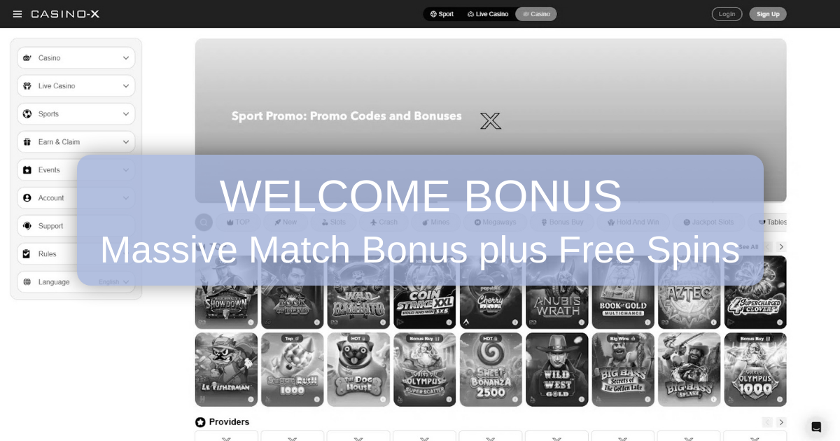 Casino X banner